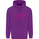 Proud to Be a Lesbian LGBT Gay Pride Day Mens 80% Cotton Hoodie Purple