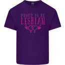Proud to Be a Lesbian LGBT Gay Pride Day Mens Cotton T-Shirt Tee Top Purple