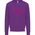 Proud to Be a Lesbian LGBT Gay Pride Day Mens Sweatshirt Jumper Purple