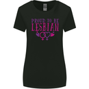Proud to Be a Lesbian LGBT Gay Pride Day Womens Wider Cut T-Shirt Black