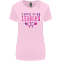 Proud to Be a Lesbian LGBT Gay Pride Day Womens Wider Cut T-Shirt Light Pink