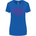Proud to Be a Lesbian LGBT Gay Pride Day Womens Wider Cut T-Shirt Royal Blue