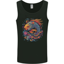Psychedelic Koi Carp Fish Mens Vest Tank Top Black