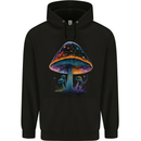 Psychedelic Magic Mushroom LSD Trippy Childrens Kids Hoodie Black