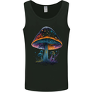 Psychedelic Magic Mushroom LSD Trippy Mens Vest Tank Top Black