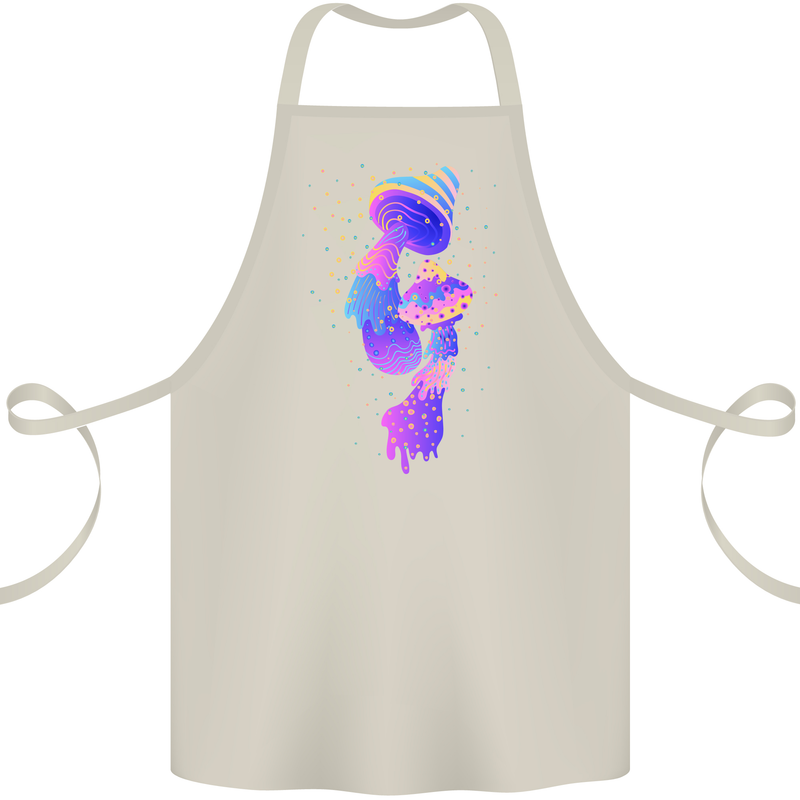 Psychedelic Magic Mushrooms LSD Cotton Apron 100% Organic Natural