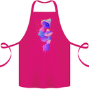 Psychedelic Magic Mushrooms LSD Cotton Apron 100% Organic Pink