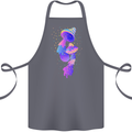 Psychedelic Magic Mushrooms LSD Cotton Apron 100% Organic Steel