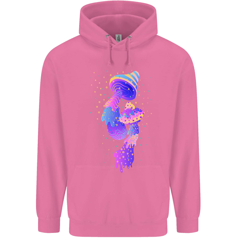 Psychedelic Magic Mushrooms LSD Mens 80% Cotton Hoodie Azelea