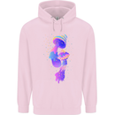 Psychedelic Magic Mushrooms LSD Mens 80% Cotton Hoodie Light Pink