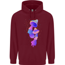 Psychedelic Magic Mushrooms LSD Mens 80% Cotton Hoodie Maroon