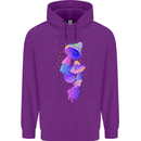 Psychedelic Magic Mushrooms LSD Mens 80% Cotton Hoodie Purple