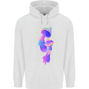 Psychedelic Magic Mushrooms LSD Mens 80% Cotton Hoodie White