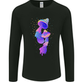 Psychedelic Magic Mushrooms LSD Mens Long Sleeve T-Shirt Black