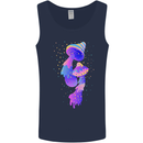 Psychedelic Magic Mushrooms LSD Mens Vest Tank Top Navy Blue