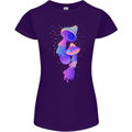 Psychedelic Magic Mushrooms LSD Womens Petite Cut T-Shirt Purple