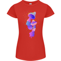 Psychedelic Magic Mushrooms LSD Womens Petite Cut T-Shirt Red