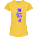 Psychedelic Magic Mushrooms LSD Womens Petite Cut T-Shirt Yellow