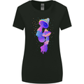 Psychedelic Magic Mushrooms LSD Womens Wider Cut T-Shirt Black