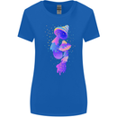 Psychedelic Magic Mushrooms LSD Womens Wider Cut T-Shirt Royal Blue