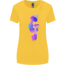 Psychedelic Magic Mushrooms LSD Womens Wider Cut T-Shirt Yellow