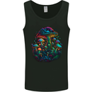 Psychedelic Magic Mushrooms Trippy LSD Mens Vest Tank Top Black