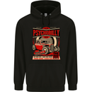 Psychobilly Custom Hot Rod Mens 80% Cotton Hoodie Black