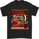 Psychobilly Custom Hot Rod Mens T-Shirt 100% Cotton Black