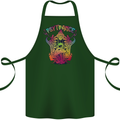 Psytrance Psychedelic Trance Music Psy Cotton Apron 100% Organic Forest Green