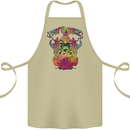 Psytrance Psychedelic Trance Music Psy Cotton Apron 100% Organic Khaki