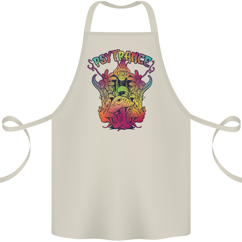 Psytrance Psychedelic Trance Music Psy Cotton Apron 100% Organic Natural