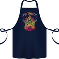 Psytrance Psychedelic Trance Music Psy Cotton Apron 100% Organic Navy Blue