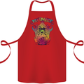 Psytrance Psychedelic Trance Music Psy Cotton Apron 100% Organic Red