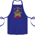 Psytrance Psychedelic Trance Music Psy Cotton Apron 100% Organic Royal Blue