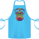 Psytrance Psychedelic Trance Music Psy Cotton Apron 100% Organic Turquoise