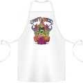 Psytrance Psychedelic Trance Music Psy Cotton Apron 100% Organic White