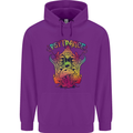 Psytrance Psychedelic Trance Music Psy Mens 80% Cotton Hoodie Purple