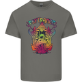 Psytrance Psychedelic Trance Music Psy Mens Cotton T-Shirt Tee Top Charcoal