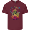 Psytrance Psychedelic Trance Music Psy Mens Cotton T-Shirt Tee Top Maroon