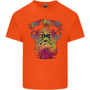 Psytrance Psychedelic Trance Music Psy Mens Cotton T-Shirt Tee Top Orange