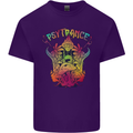 Psytrance Psychedelic Trance Music Psy Mens Cotton T-Shirt Tee Top Purple