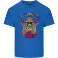 Psytrance Psychedelic Trance Music Psy Mens Cotton T-Shirt Tee Top Royal Blue