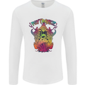 Psytrance Psychedelic Trance Music Psy Mens Long Sleeve T-Shirt White