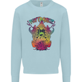 Psytrance Psychedelic Trance Music Psy Mens Sweatshirt Jumper Light Blue