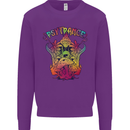 Psytrance Psychedelic Trance Music Psy Mens Sweatshirt Jumper Purple
