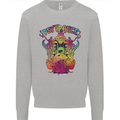 Psytrance Psychedelic Trance Music Psy Mens Sweatshirt Jumper Sports Grey