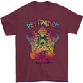 Psytrance Psychedelic Trance Music Psy Mens T-Shirt 100% Cotton Maroon