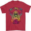 Psytrance Psychedelic Trance Music Psy Mens T-Shirt 100% Cotton Red