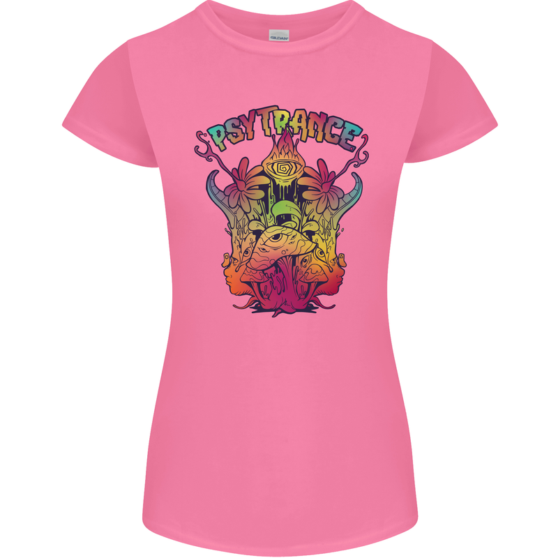 Psytrance Psychedelic Trance Music Psy Womens Petite Cut T-Shirt Azalea