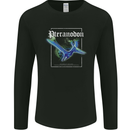 Pteranodon Dinosaur Mens Long Sleeve T-Shirt Black